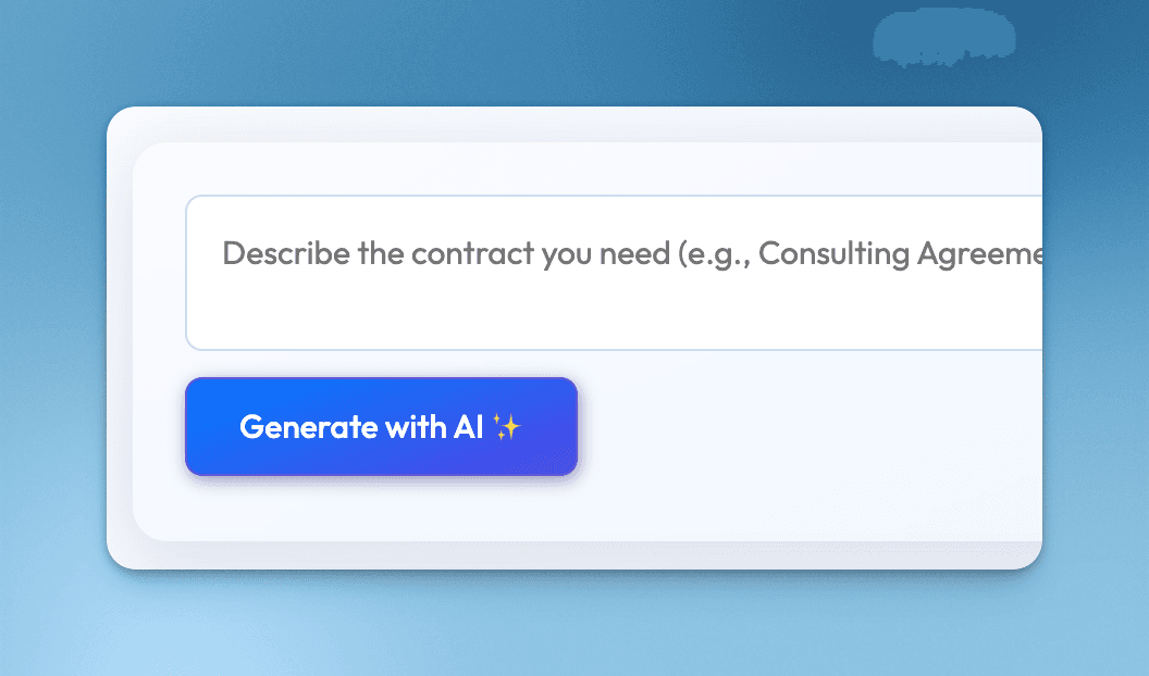 Generate with AI β¨